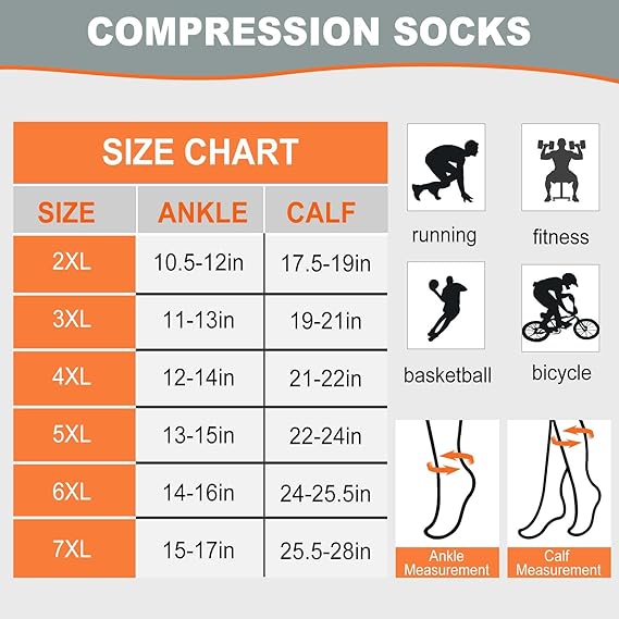 ถุงเท้ากันกระแทกน่องกว้างขนาด3 - Compression Sock Medical บทวิจารณ์และราคา
